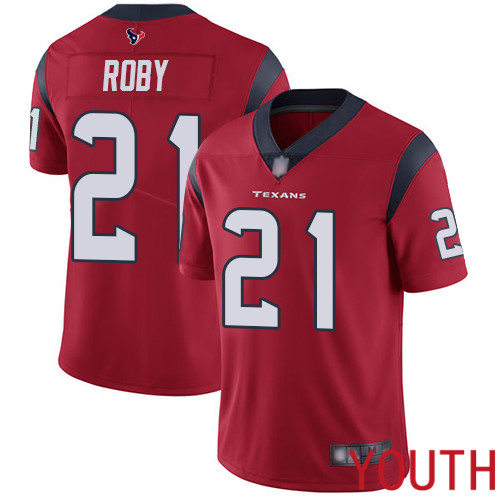 Houston Texans Limited Red Youth Bradley Roby Alternate Jersey NFL Football #21 Vapor Untouchable->youth nfl jersey->Youth Jersey